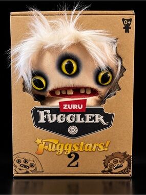 ZURU Fuggler Fuggstars Plush Toy - Cream with Yellow Eyes